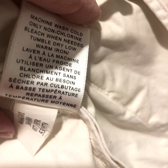 Banana Republic Women’s Classic utility style jacket, 100% cotton - Ivory, Med - Picture 6 of 7